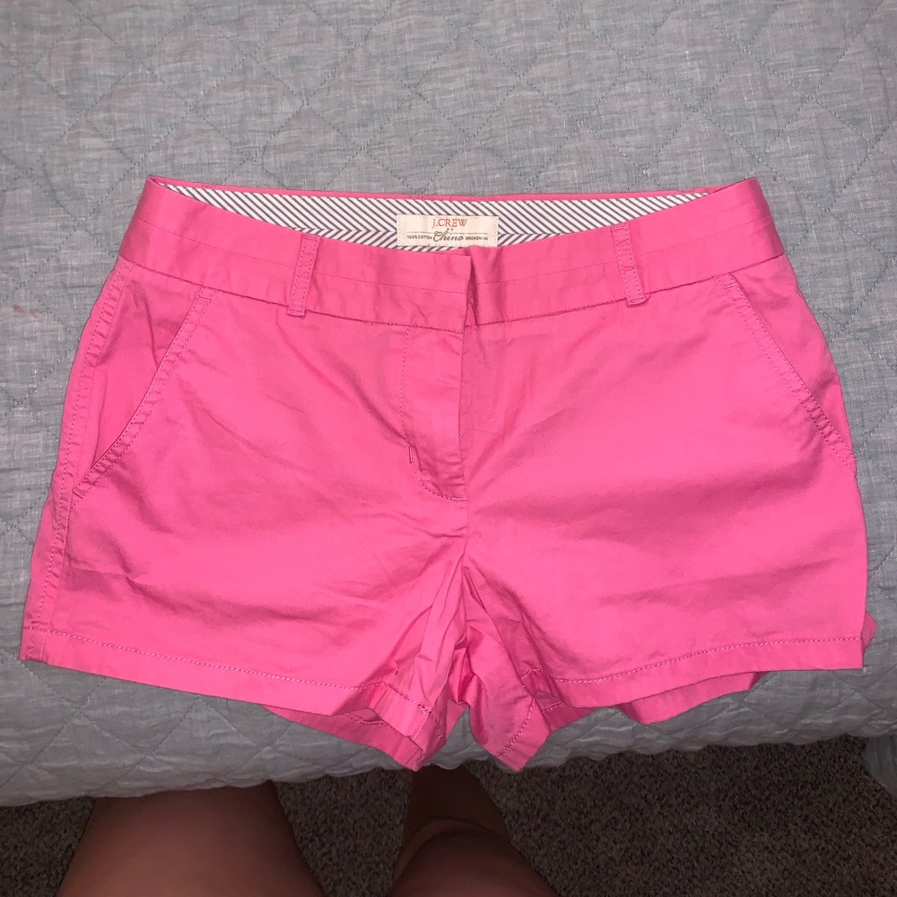 Hot pink jcrew shorts